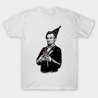 Abraham Lincoln - Happy birthday mr.president T-Shirt